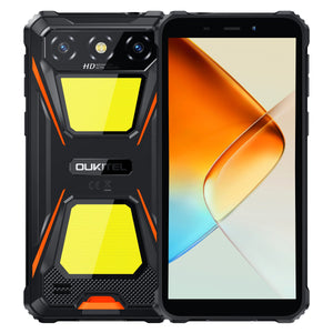 Oukitel G5 orange 4G rugged smartphone with 6-inch HD+ screen, 6300mAh battery, 13MP camera and Android 14