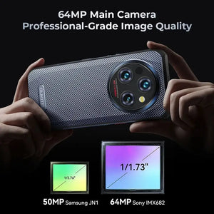 Oukitel WP35 5G rugged smartphone with 64MP main camera for high-resolution photos and videos