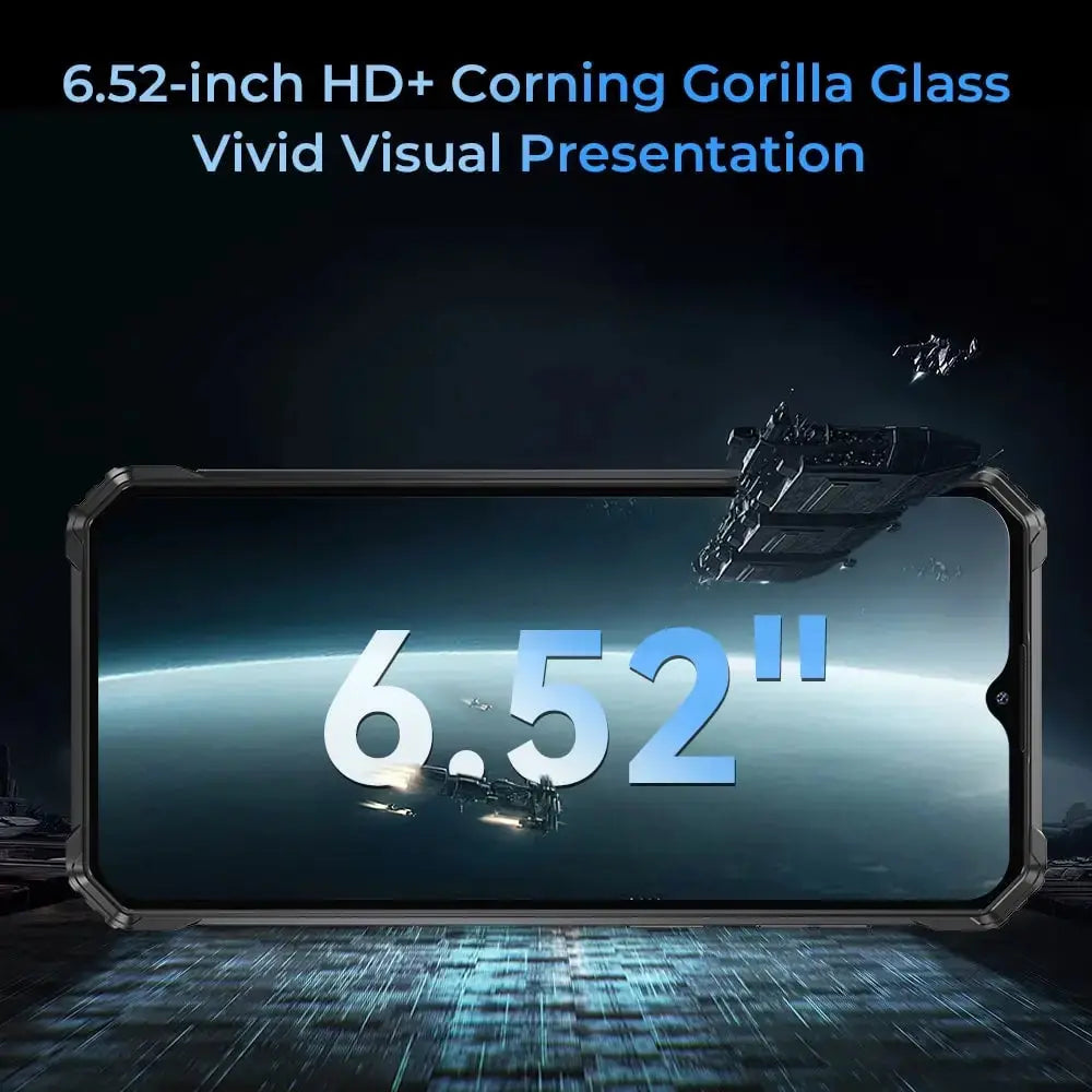 Oukitel WP36 4G rugged phone with 6.52-inch display for clear and vibrant visuals