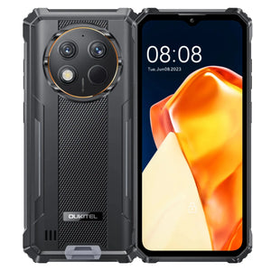 Oukitel G1 Rugged Phone featuring a 6.52-inch display, dual rear cameras, and a textured back cover in black color.