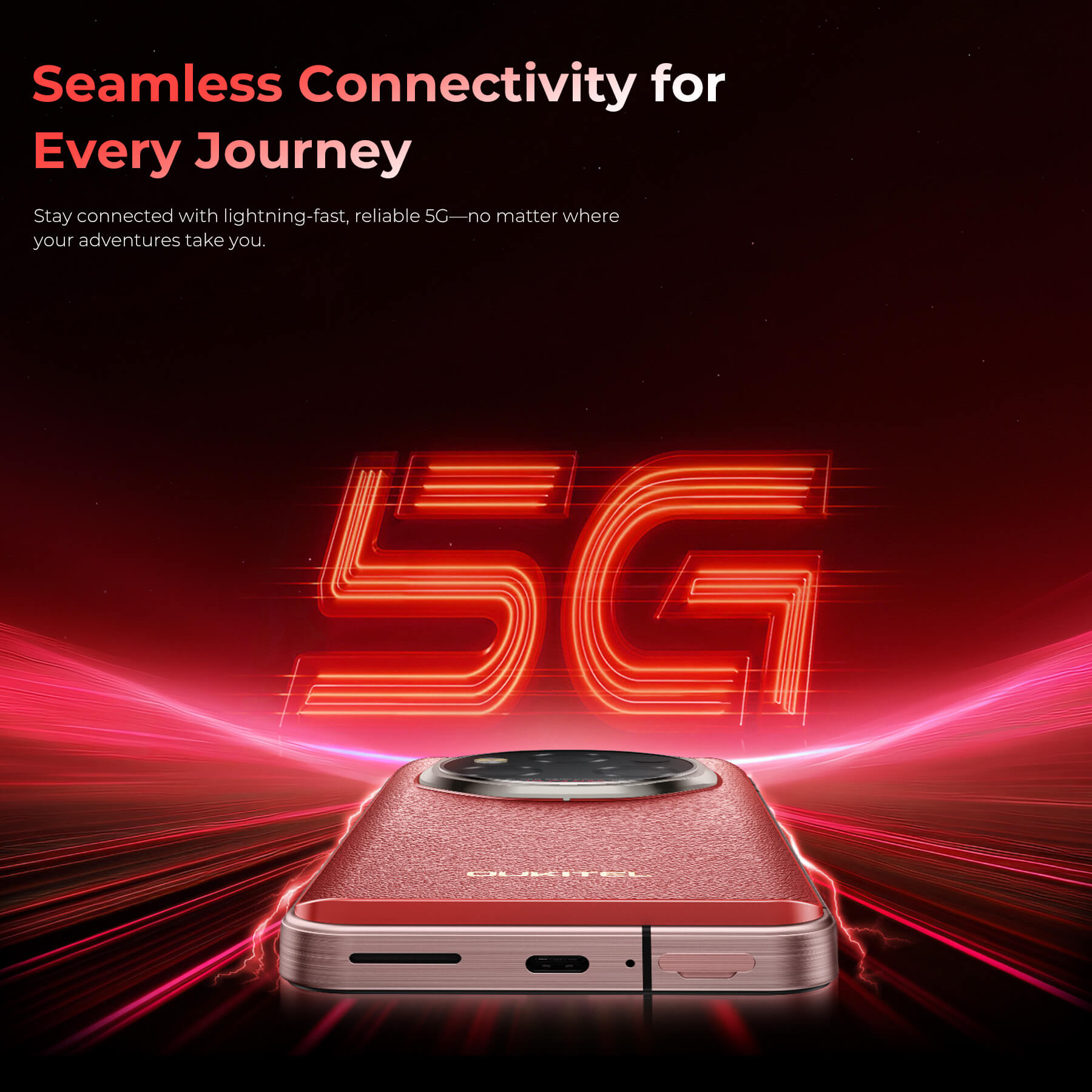 Oukitel WP210 5G rugged phone featuring 5G connectivity for ultra-fast internet speeds