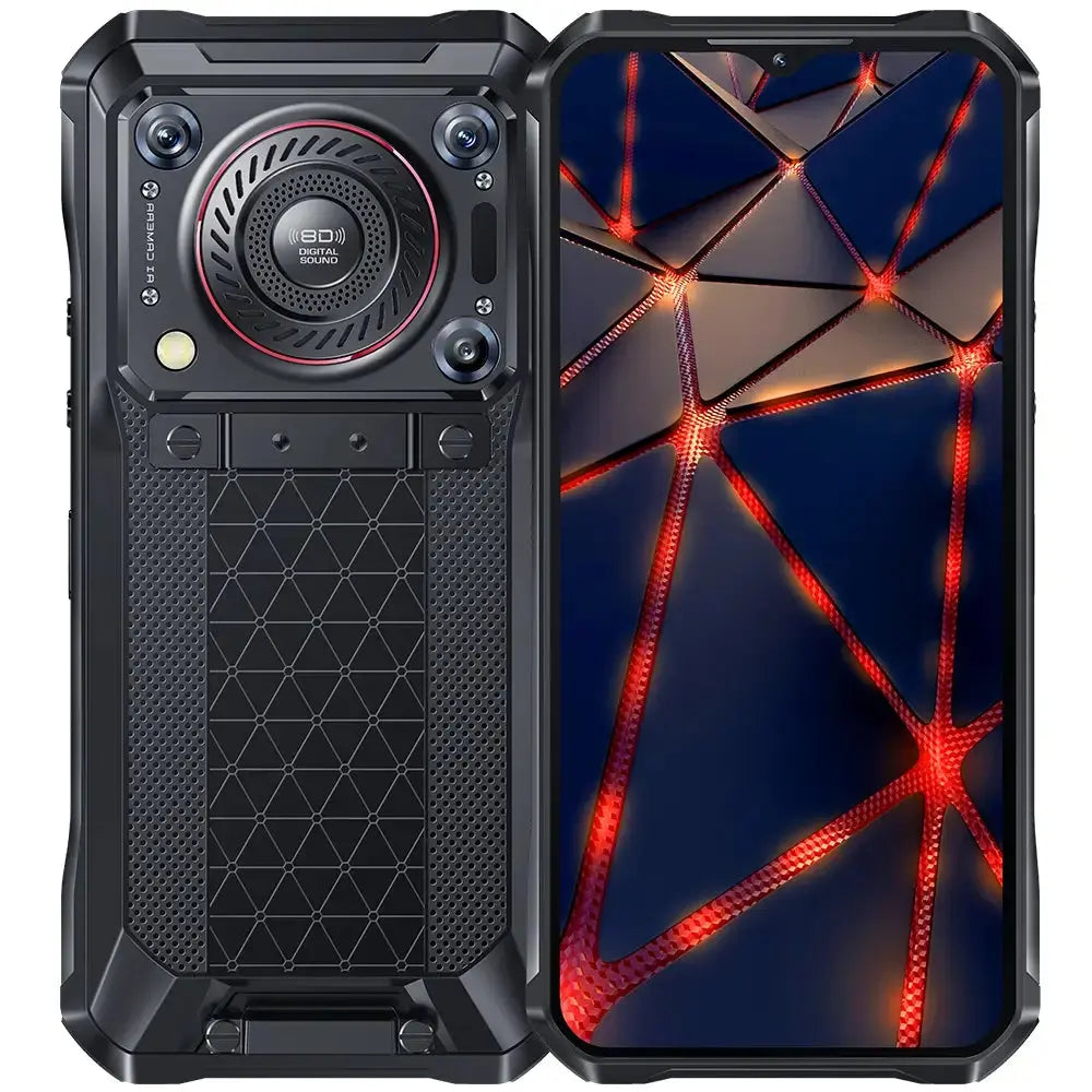 Oukitel WP33 Pro 5G rugged phone with 6.6-inch FHD+ display, 22000mAh big battery, 136dB loudspeaker, 24GB RAM, 256GB storage with NFC, durable and powerful smartphone