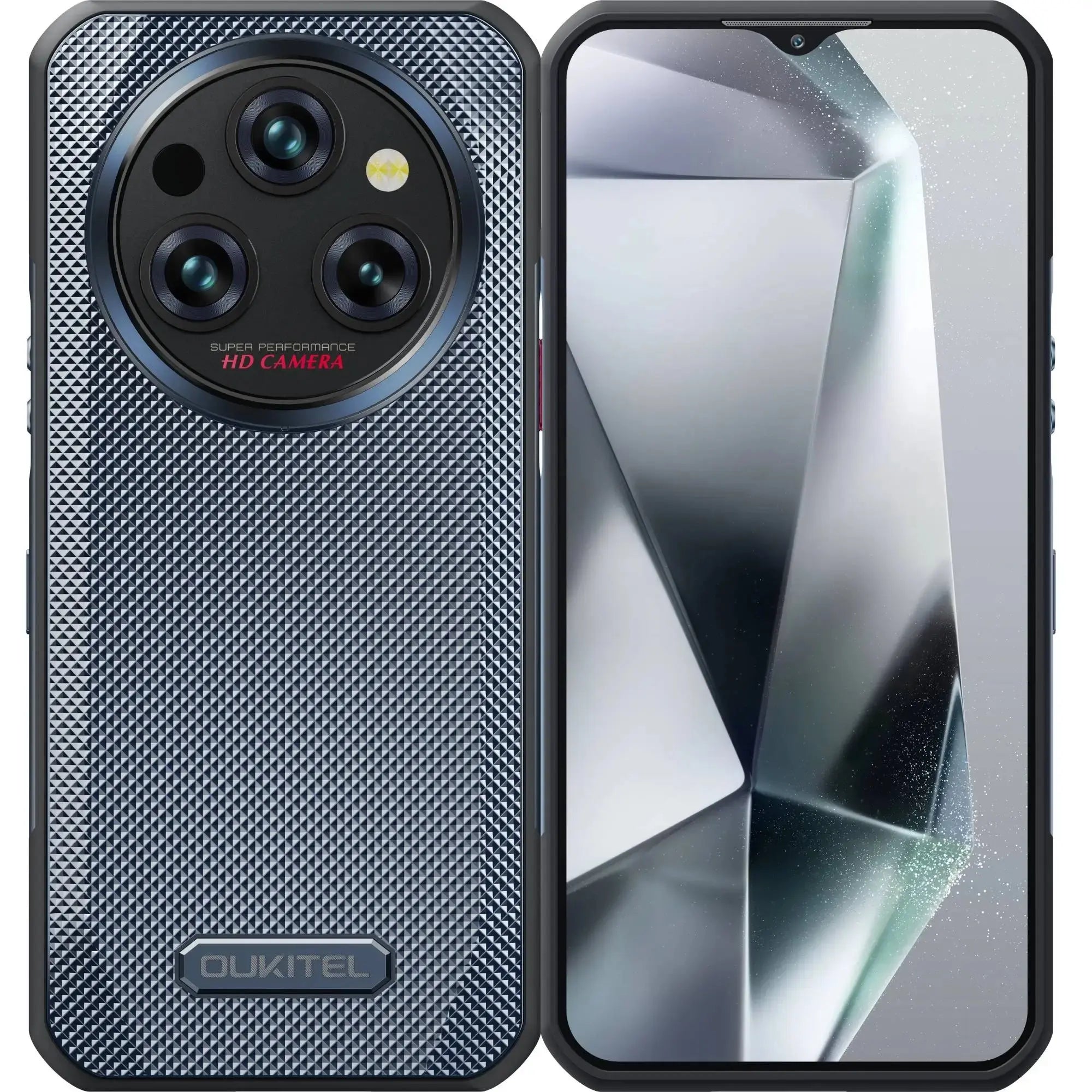 Oukitel WP35 5G rugged phone in gray with 6.6-inch 2.4K display, 11000mAh battery, 64MP camera, Android 14, 24GB RAM and 256GB storage with NFC